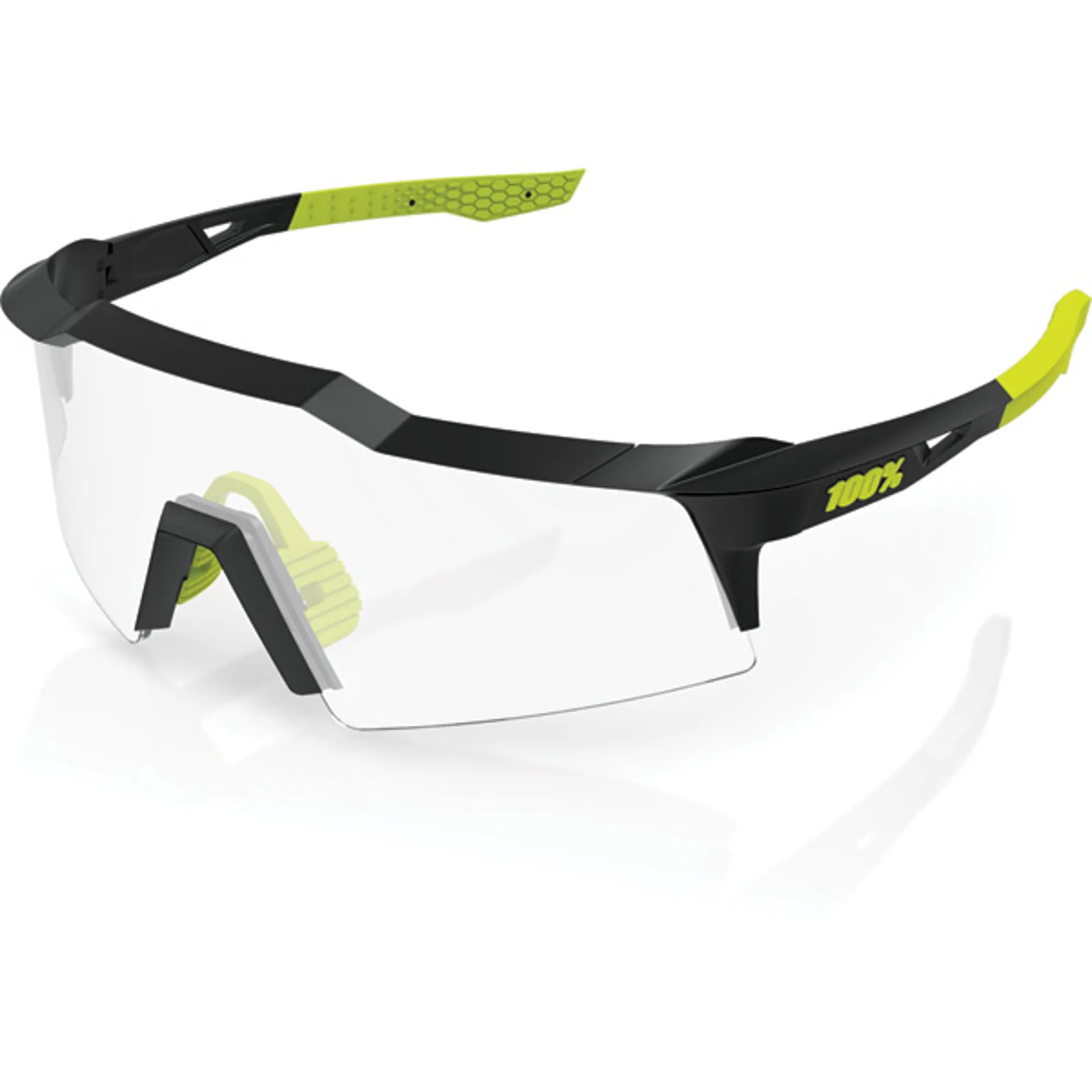 100 Percent Speedcraft SL Sunglasses Gloss Black Run and Ride
