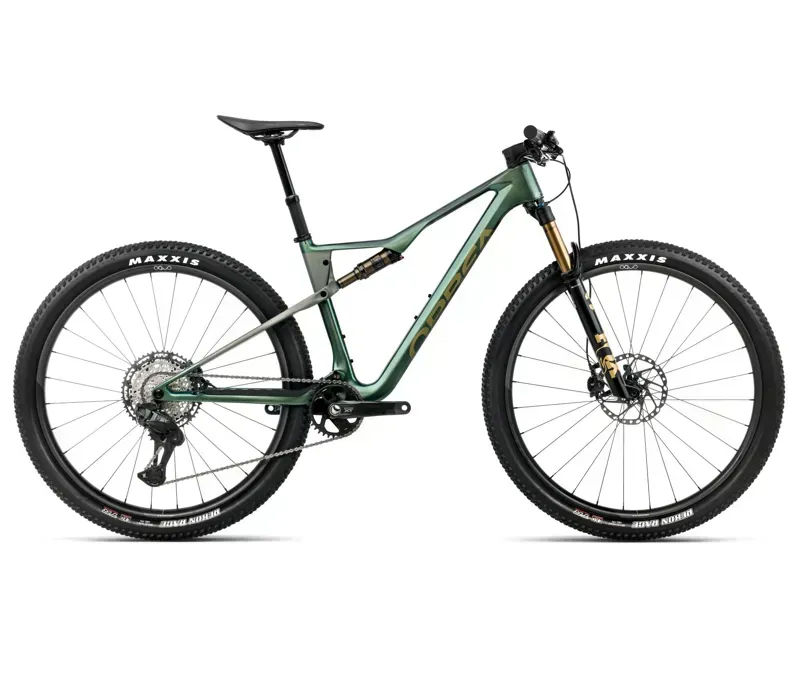2026 Orbea Oiz M10 Mountain Bike - Seaweed Carbon View Spaceship Matt Green
