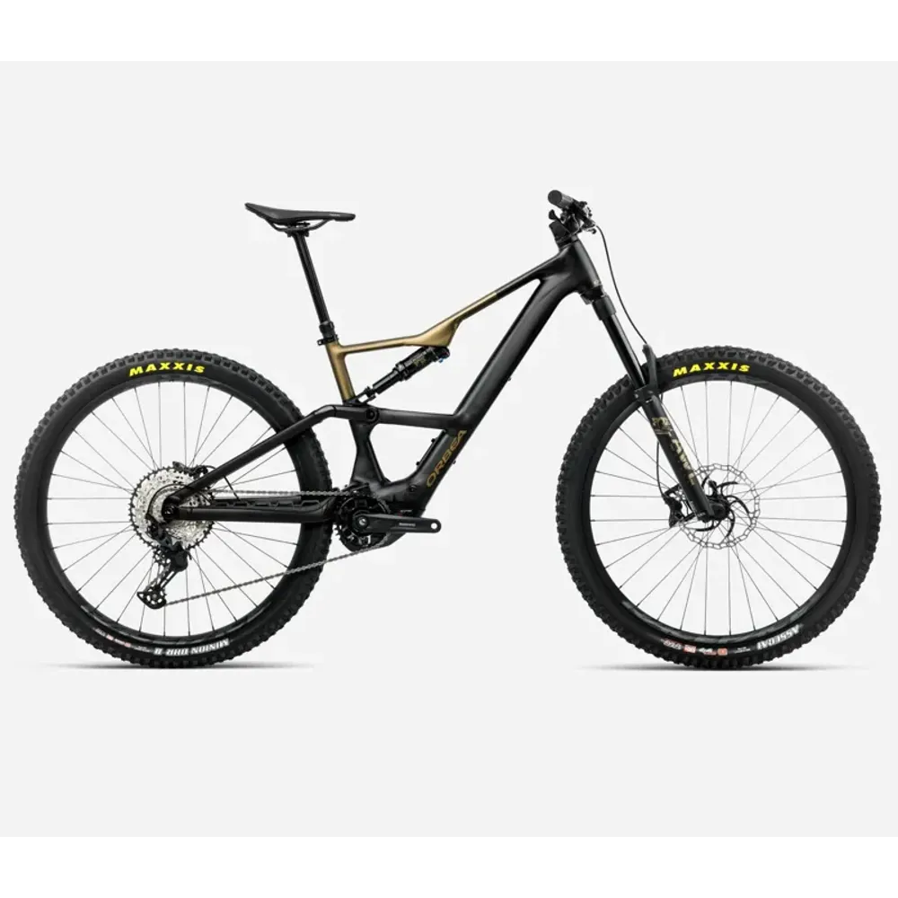 2026 Orbea Rise LT H20 E-MTB - Diamond Black Splash Olive Green Matt