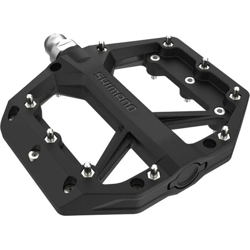 Shimano GR400 Flat BK MTB Pedals - Black-1