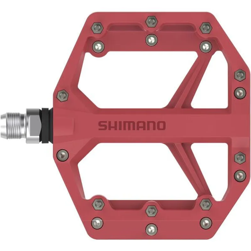 Shimano PD-GR400 Flat MTB Pedals - Red