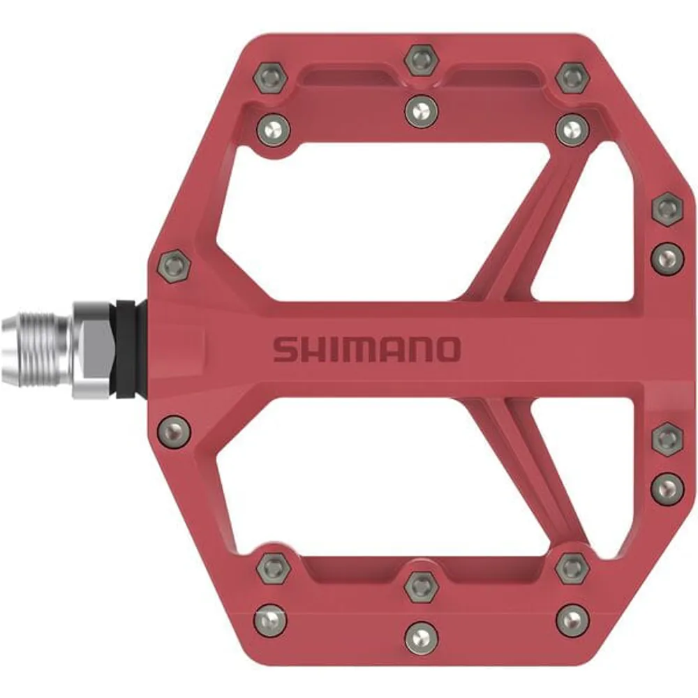 Shimano PD-GR400 Flat MTB Pedals - Red