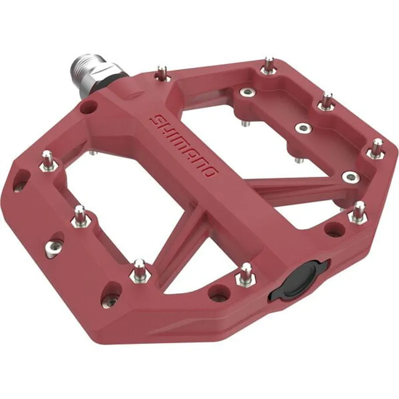 Shimano PD-GR400 Flat MTB Pedals - Red-1