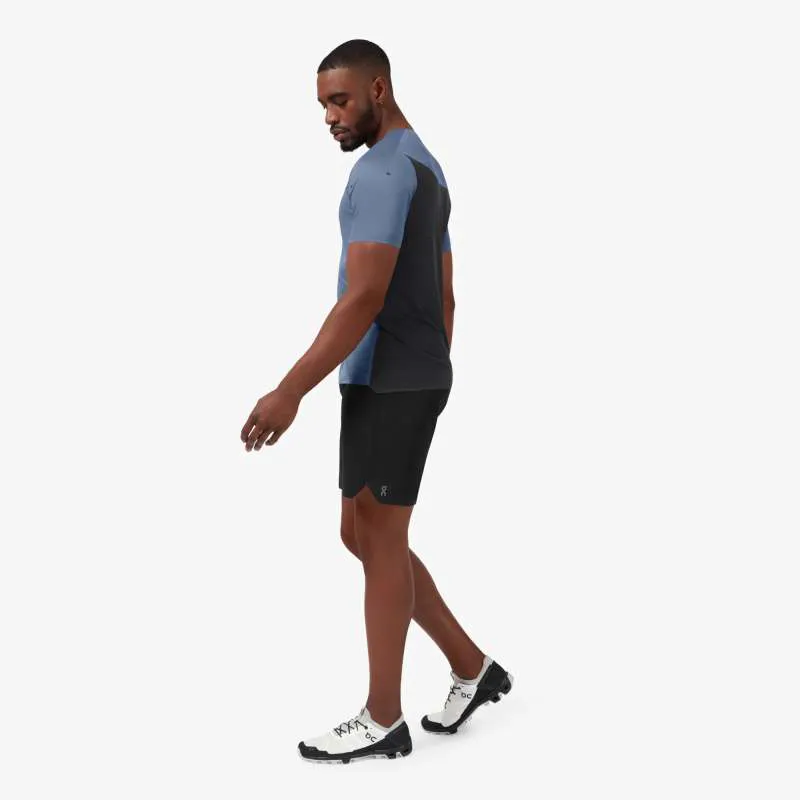 On Running Mens Performance T - Cerulean Black-1
