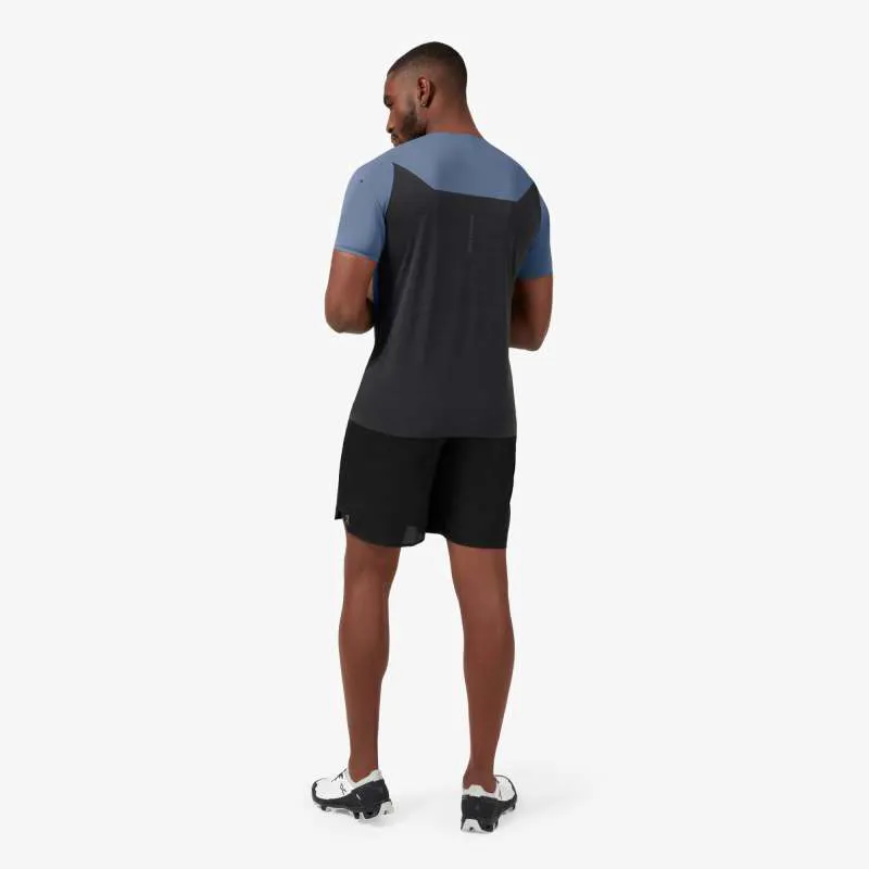 On Running Mens Performance T - Cerulean Black-2