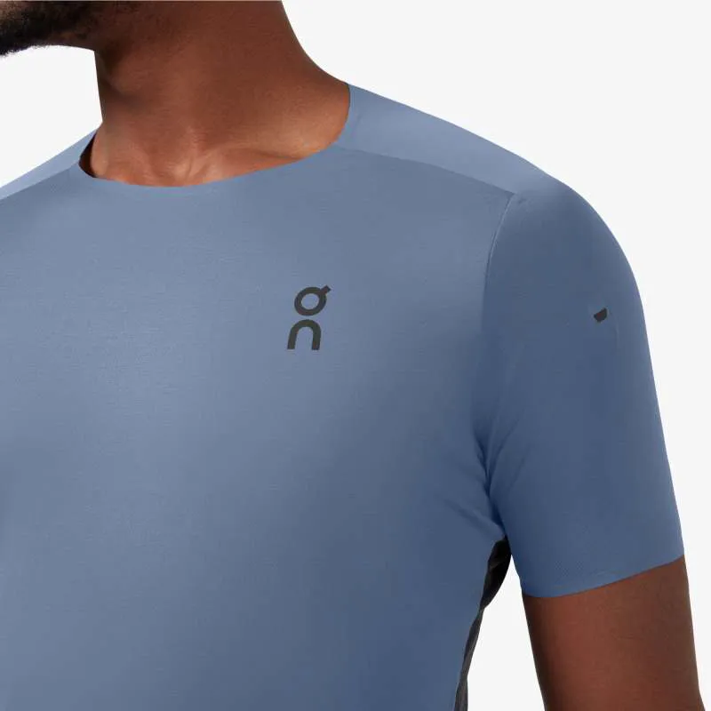 On Running Mens Performance T - Cerulean Black-3
