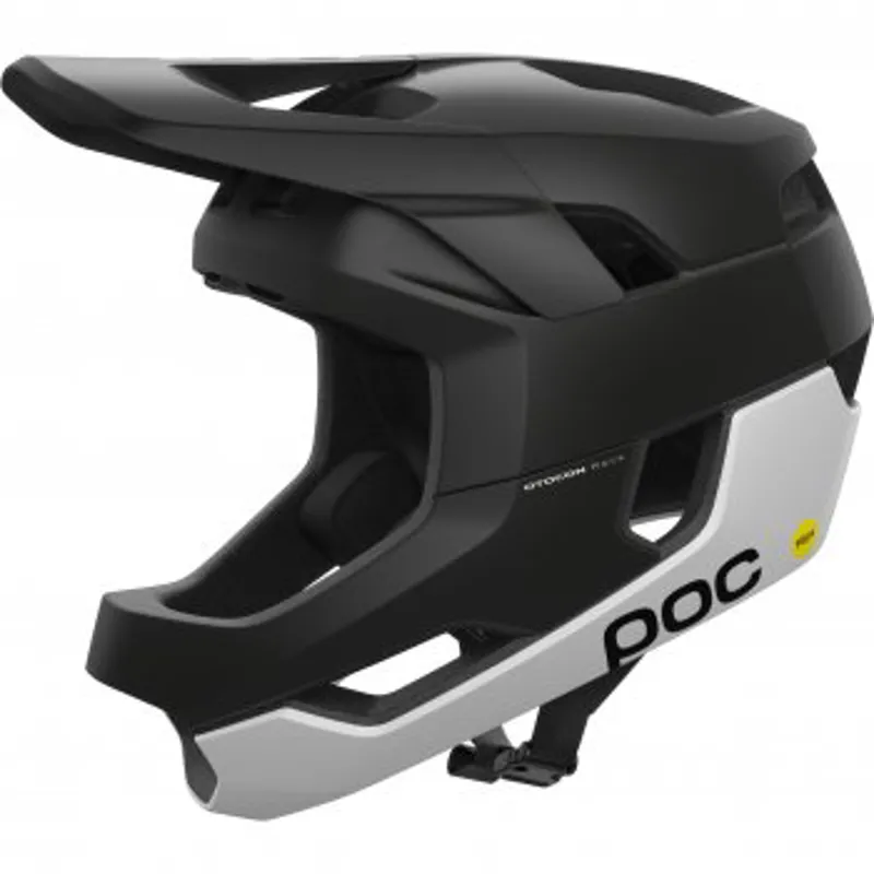 POC Otocon Race MIPS Full Face Helmet - Uranium Black Hydrogen White Matt-2