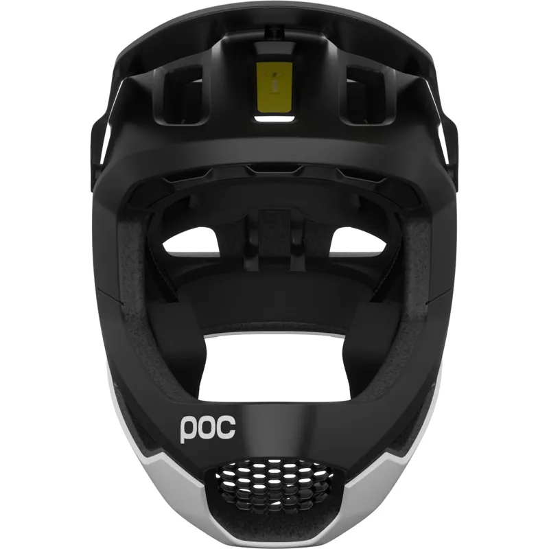 POC Otocon Race MIPS Full Face Helmet - Uranium Black Hydrogen White Matt-3
