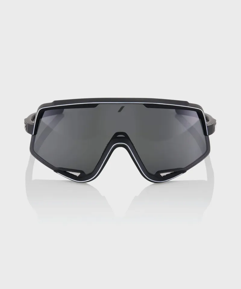 100 Glendale Soft Tact Smoke Lens Sunglasses in Black-1