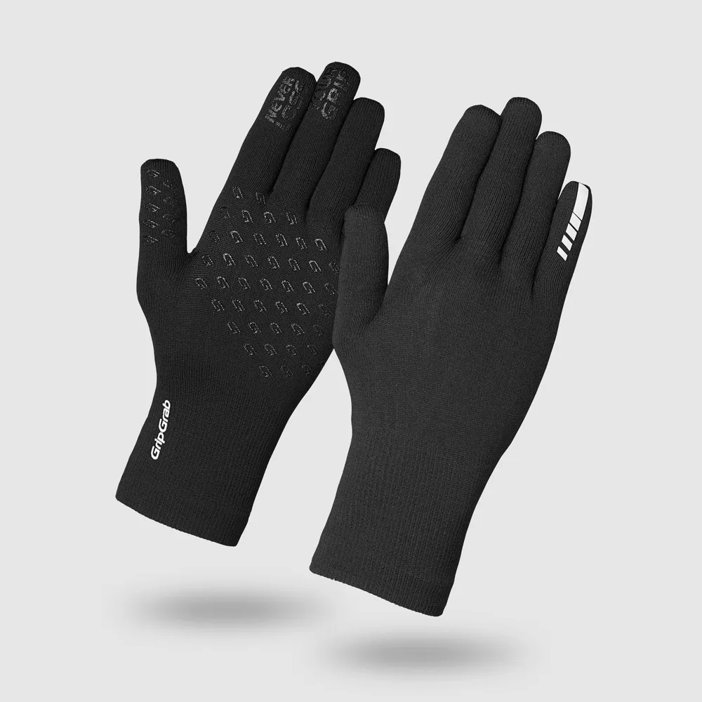 GripGrab Waterproof Knitted Winter Gloves - Black
