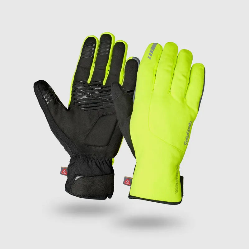GripGrab Polaris 2 Waterproof Winter Gloves - Hi Viz Yellow