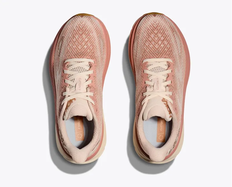 Hoka Womens Clifton 9 Road Running Shoes - Sandstone Cream-1