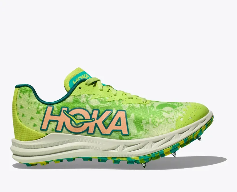 Hoka Crescendo XC Cross Country Spikes - Lettuce Electric Lime