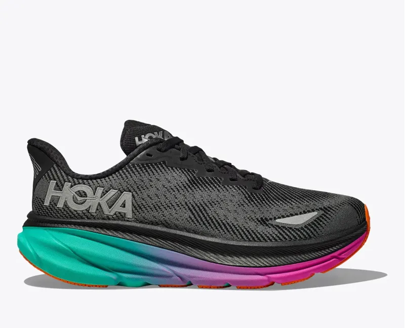 Hoka Clifton 9 GORE-TEX Women's Road Running Shoes - Black Electric Aqua