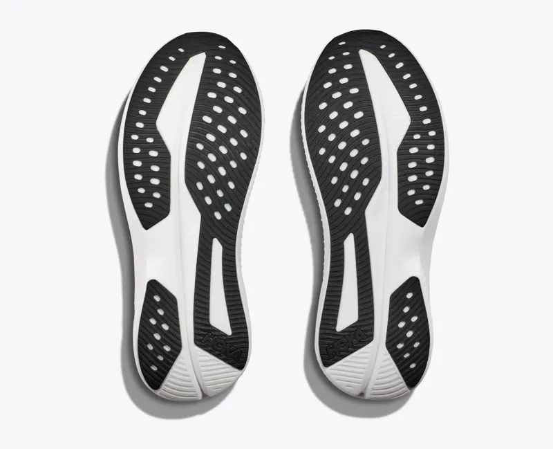 Hoka Mach 6 Mens Road Running Shoe - Black White - UK8.5-3