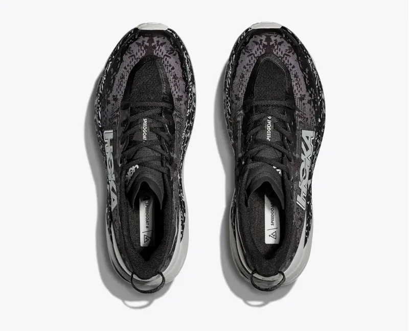 Hoka Speedgoat 6 Trail Running Shoes - Black Stardust - Size 13-1