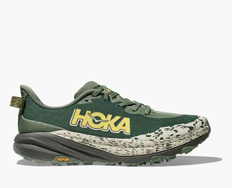Hoka Speedgoat 6 Mens Trail Running Shoes - Fern Asphalt Grey