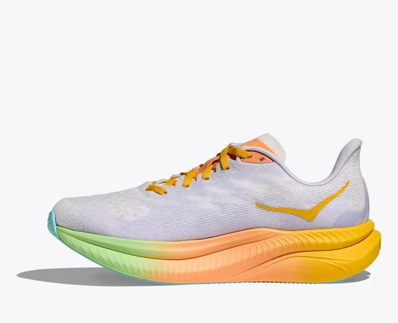 Hoka Mach 6 Mens Road Running Shoes - Frost Starlight Glow - UK9-4