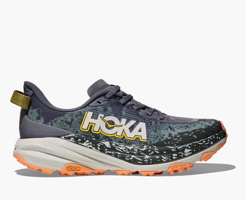 Hoka Speedgoat 6 Womens Wide Fit Trail Running Shoes - Grey Skies Cosmic Grey