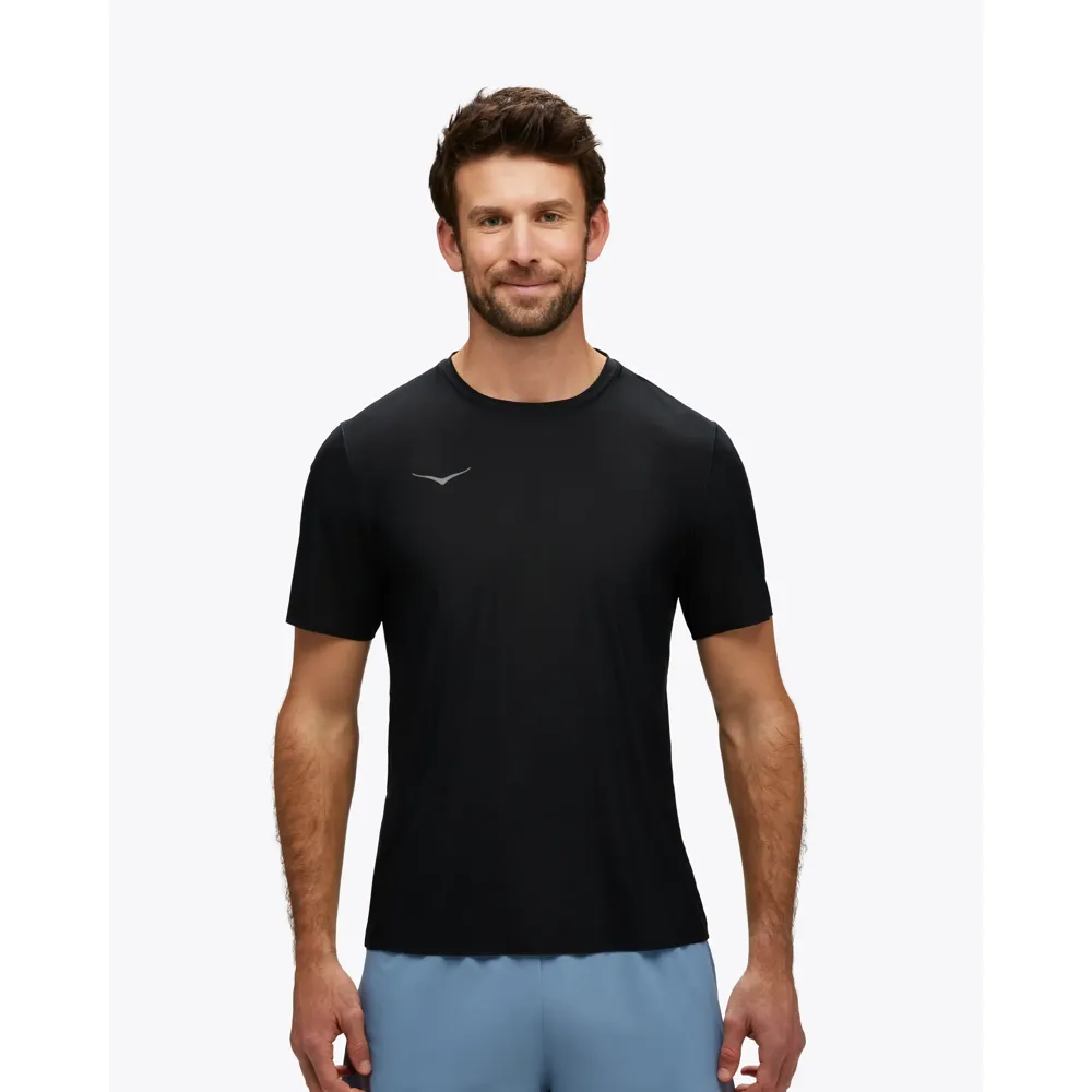 Hoka Airolite Run Short Sleeve Running Top - Black