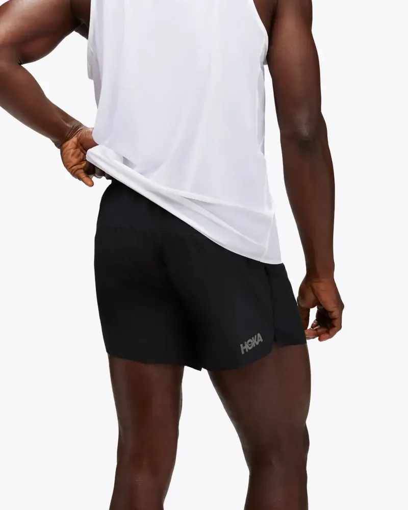 Hoka Glide 5 Running Short with Brief - Black-1