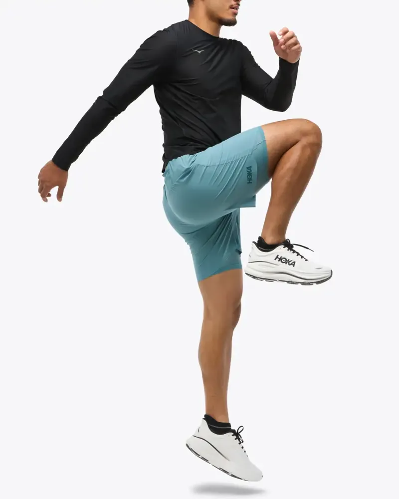 Hoka Glide 7 2-in-1 Running Short - Mountain Fog-3