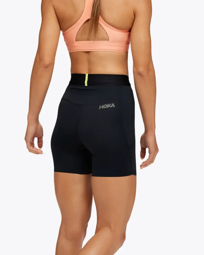 Hoka Novafly 6 inch Knit Womens Running Shorts - Black-1