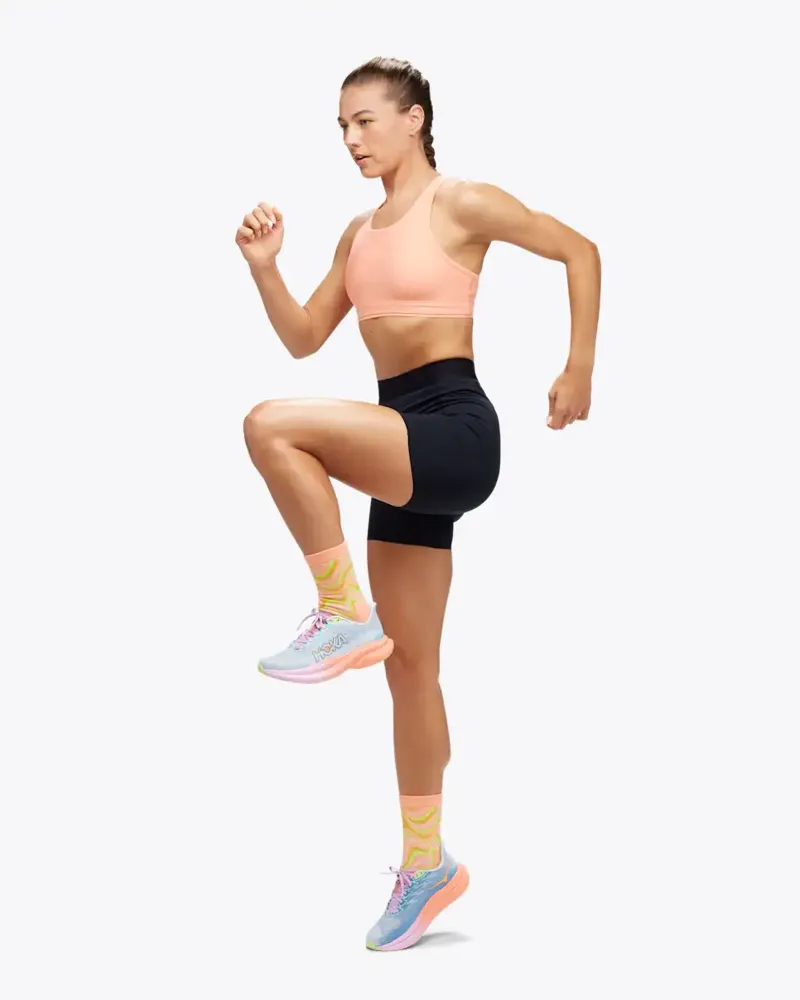 Hoka Novafly 6 inch Knit Womens Running Shorts - Black-2