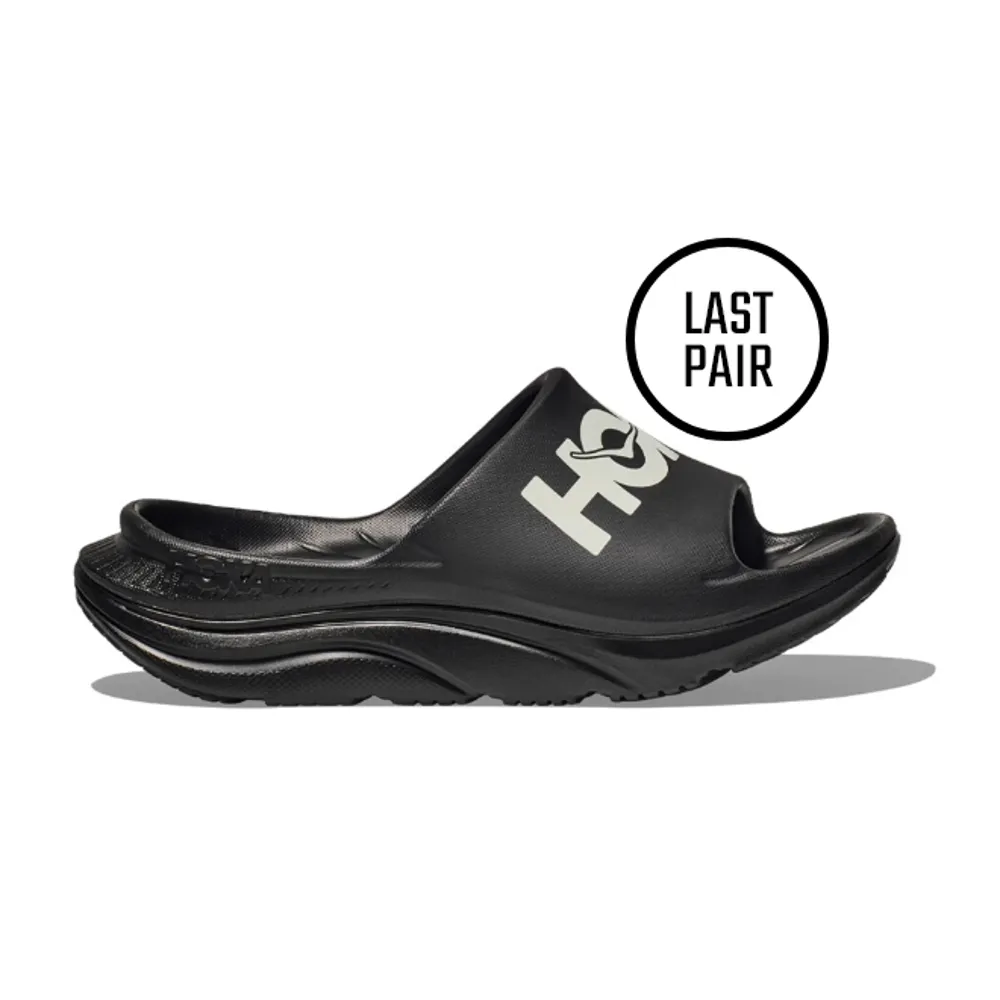Hoka Ora Athletic Slide - Black White - UK4.5 11.5 UK
