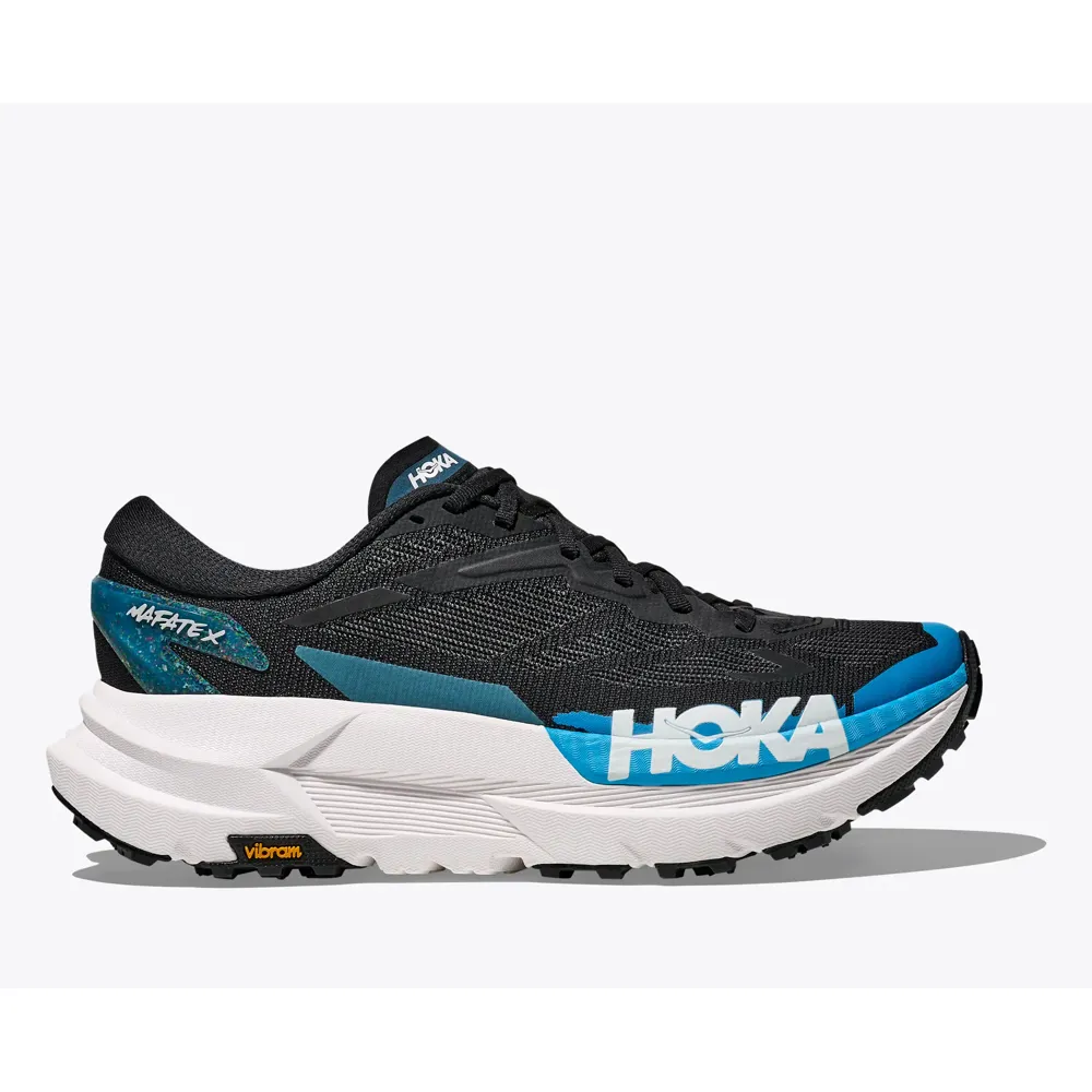 Hoka Mafate X Mens Trail Running Shoes - Black Skyward Blue