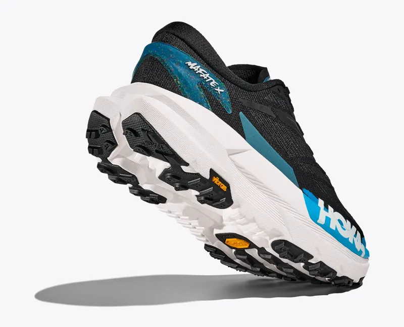 Hoka Mafate X Mens Trail Running Shoes - Black Skyward Blue-2