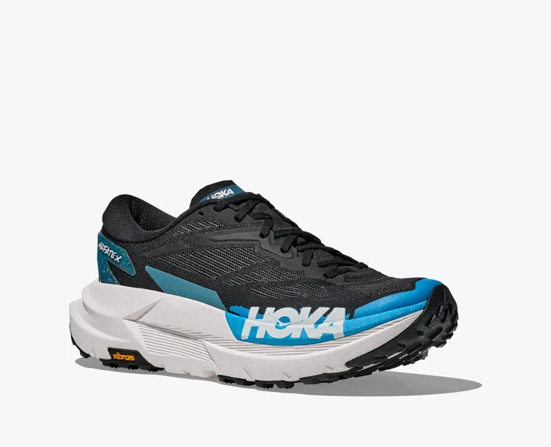 Hoka Mafate X Mens Trail Running Shoes - Black Skyward Blue-4