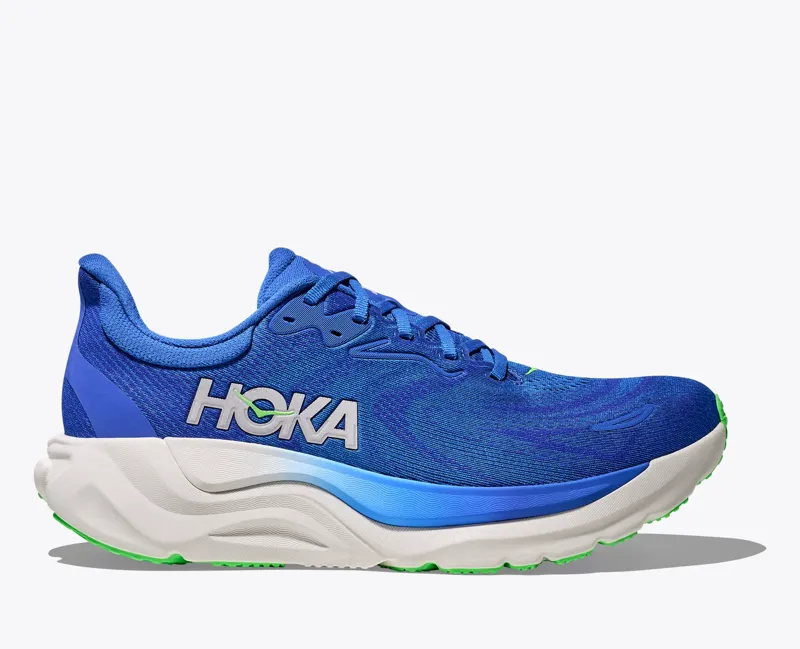 Hoka Arahi 8 Mens Supportive Road Running Shoe - Cobalt Blue Neon Green