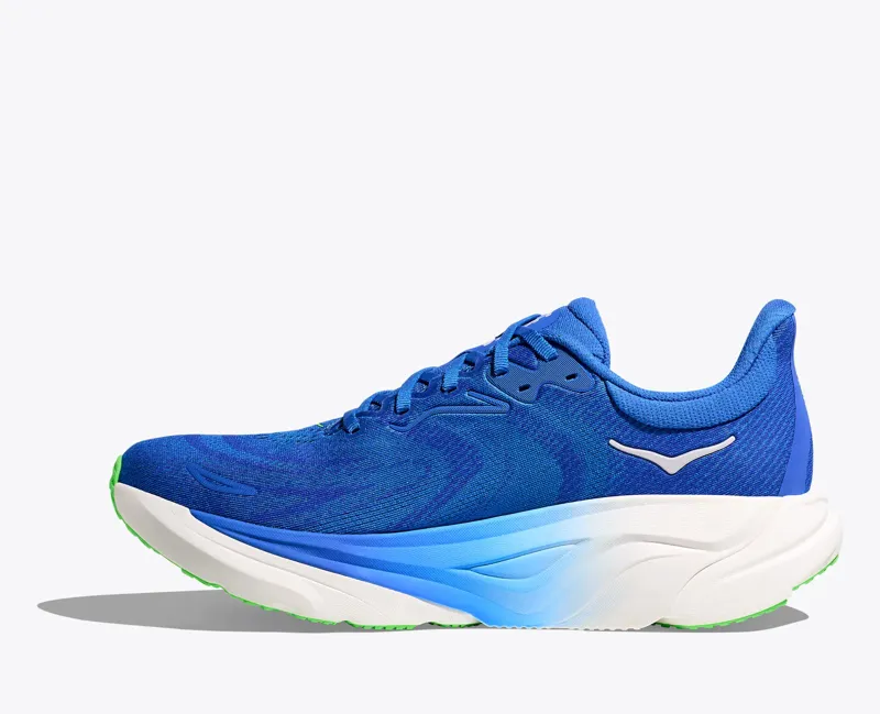 Hoka Arahi 8 Mens Supportive Road Running Shoe - Cobalt Blue Neon Green-4