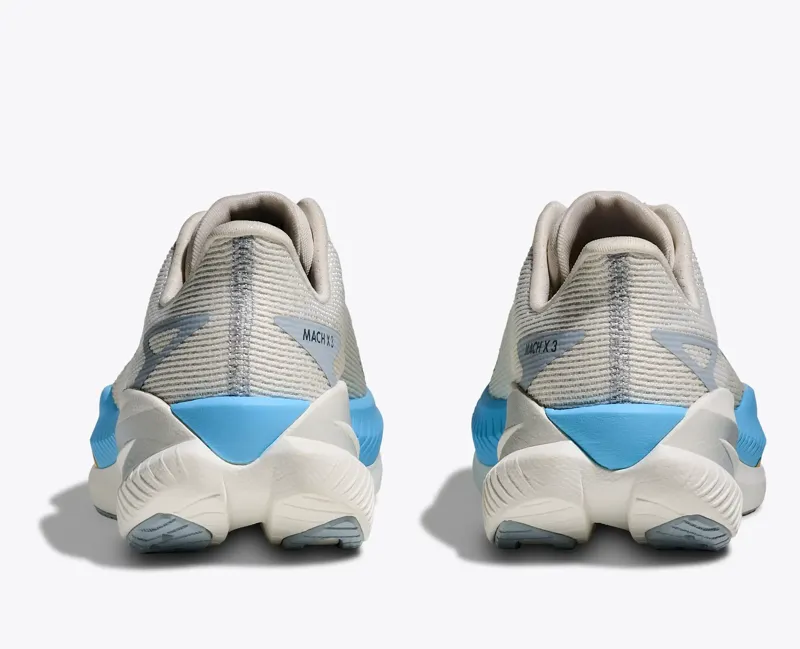 Hoka Mach X 3 Womens Road Running Shoe - White Alabaster-2