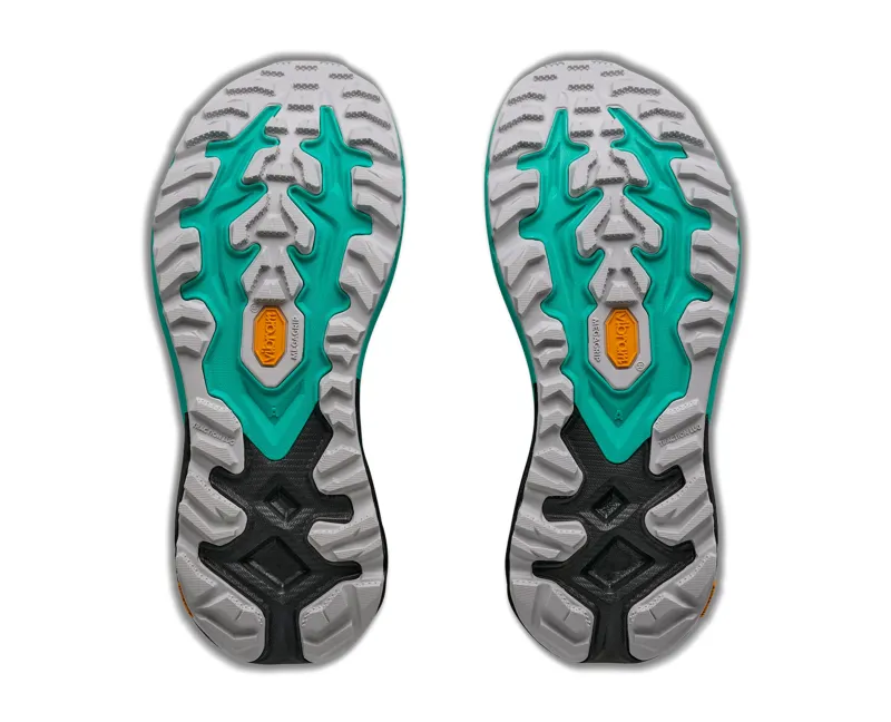 Hoka Mafate 5 Womens Trail Running Shoes - Black Electric Aqua-4