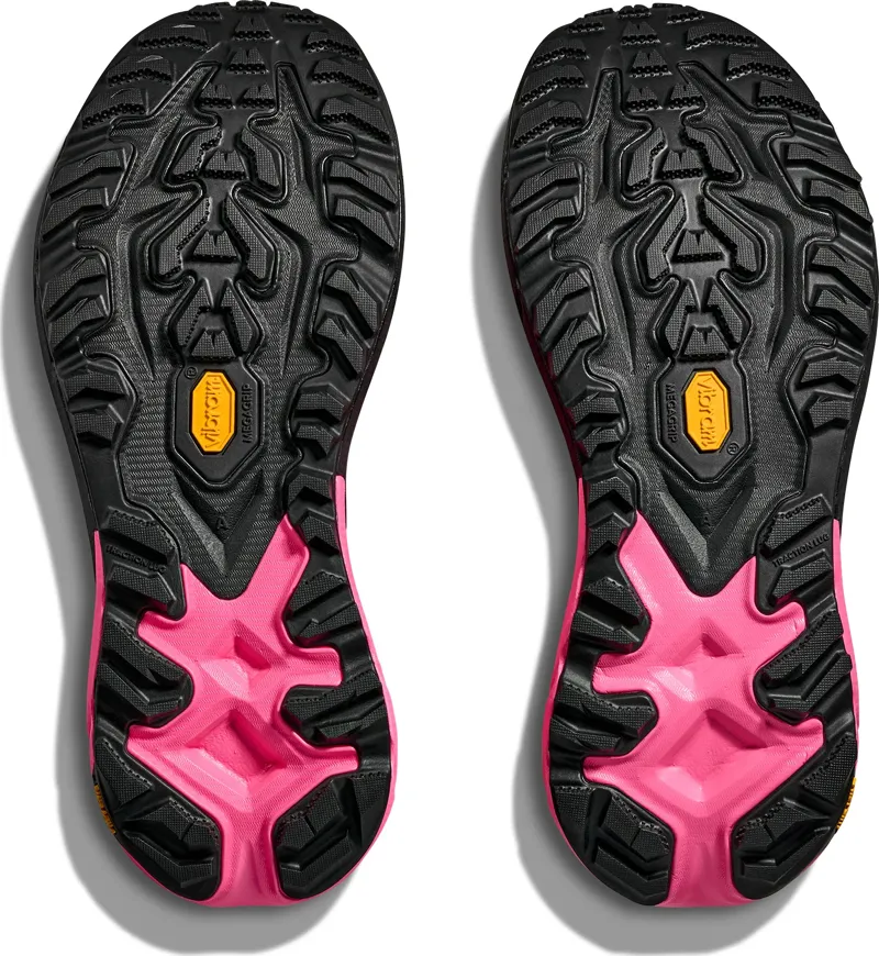 Hoka Mafate 5 Womens Trail Running Shoe - Neon Rose Black - UK6.5-3