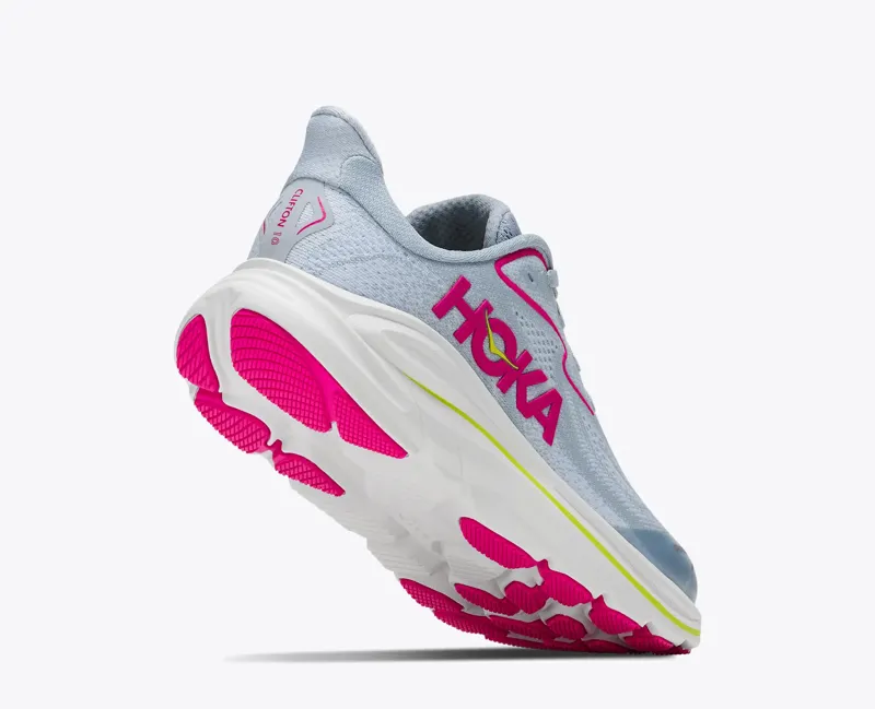 Hoka Clifton 10 Big Kids Road Running Shoes - Overcast Neon Dragonfruit-4