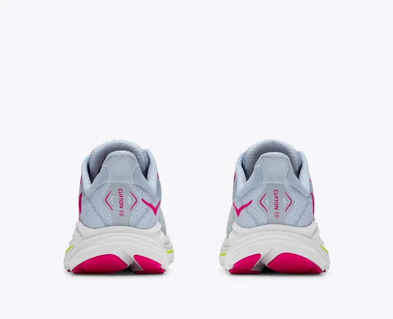 Hoka Clifton 10 Big Kids Road Running Shoes - Overcast Neon Dragonfruit-5