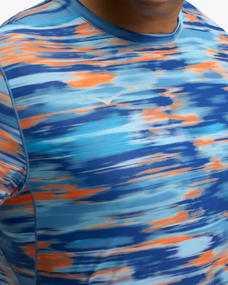 Airolite Short Sleeve 2.0 Mens Running Jersey - Blue Blurr-2