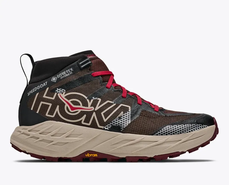 Hoka Speedgoat 7 Hike Gore-Tex Waterproof Trail Shoe Spiced Choc River Rock