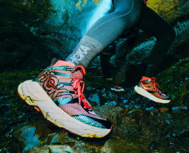 Hoka Speedgoat 7 Hike Gore-Tex Waterproof Trail Shoe Smoky Quartz Alabaster-8