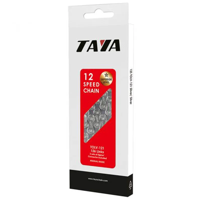 TAYA 12 Speed 126 Link Chain - Silver