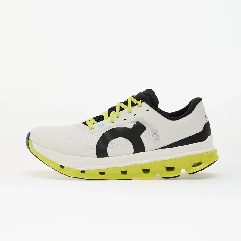 On Cloudflow 5 Womens Road Running Shoe - White Lime-4