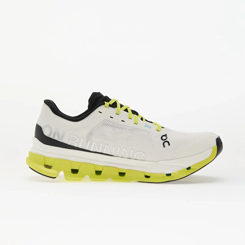On Cloudflow 5 Womens Road Running Shoe - White Lime 5 UK