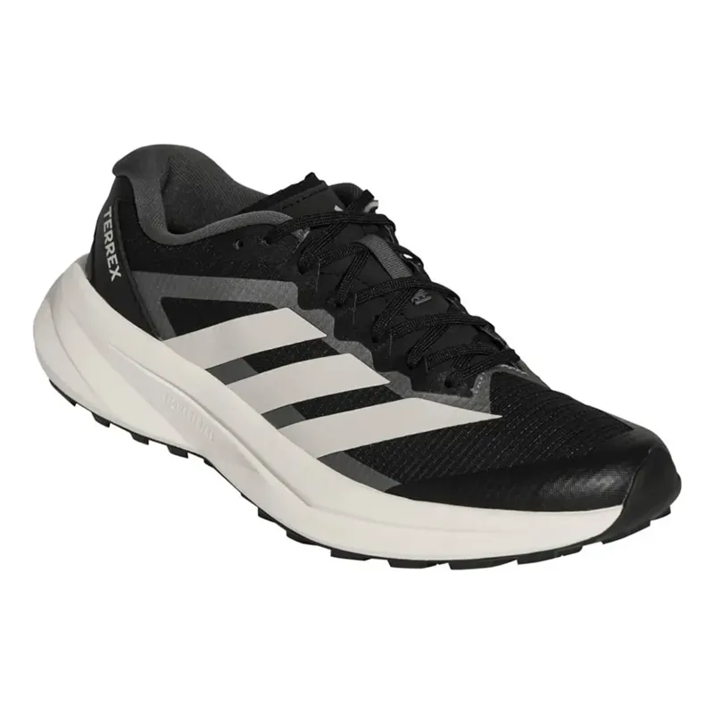 Adidas Terrex Agravic Lite Mens Trail Running Shoes - Core Black Grey Off White-1