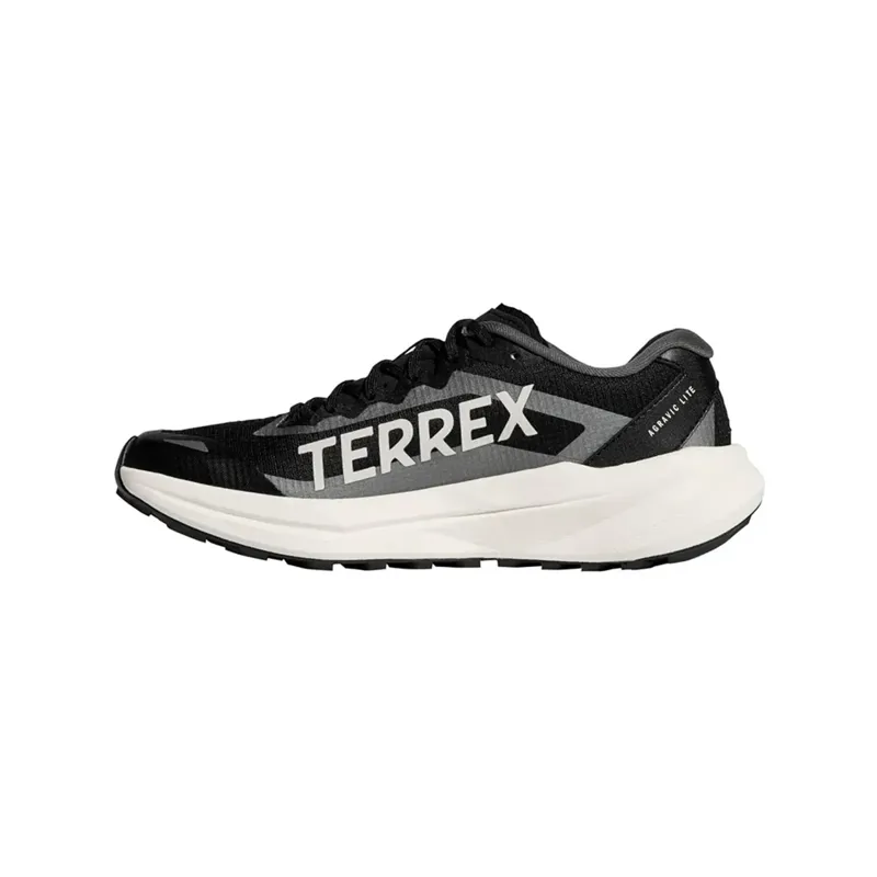 Adidas Terrex Agravic Lite Mens Trail Running Shoes - Core Black Grey Off White-3