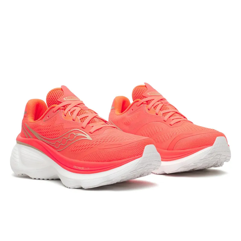 Saucony Hurricaine 26 Womens Max Cushioned Supportive Road Running Shoe - Vizired Gilded-4