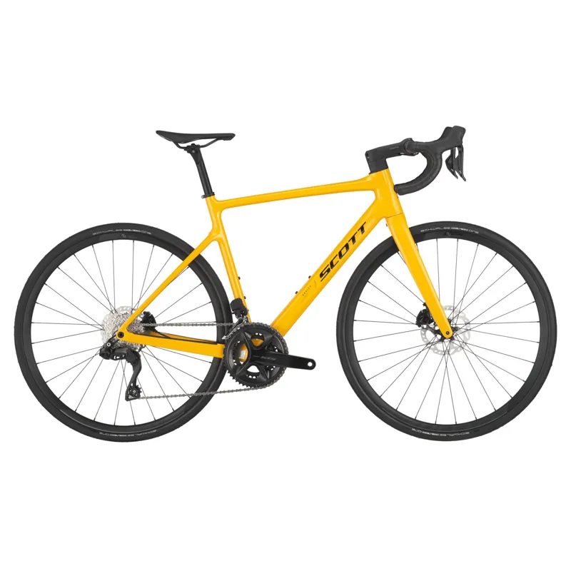 2025 Scott Addict 40 Carbon Road Bike - Bahama Yellow