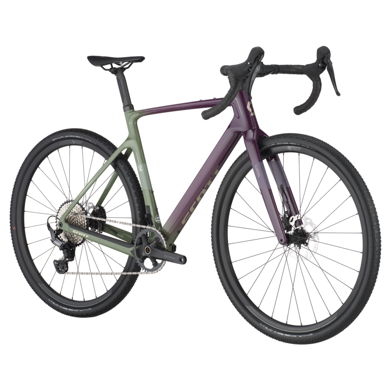 2025 Scott Addict Gravel 40 Olivine Green Blackberry Purple-1